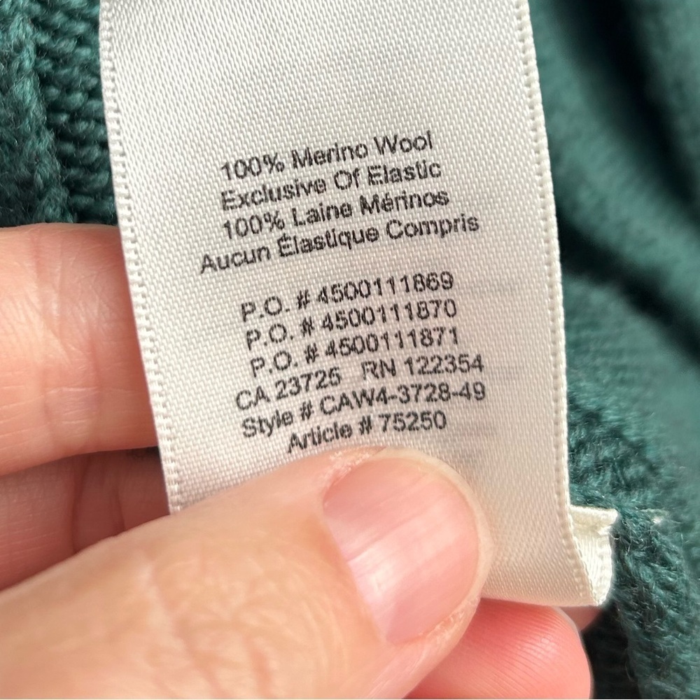 Aritzia Wilfred Forest Green Merino Wool Charlisa Cardigan, Small - Picture 10 of 12